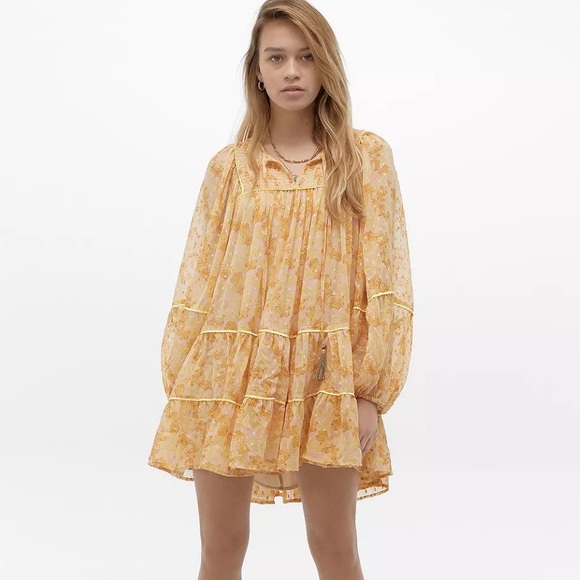 Free People Free Swinging Floral Mini Dress - Picture 2 of 11